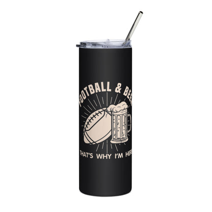 Football and Beer tumbler