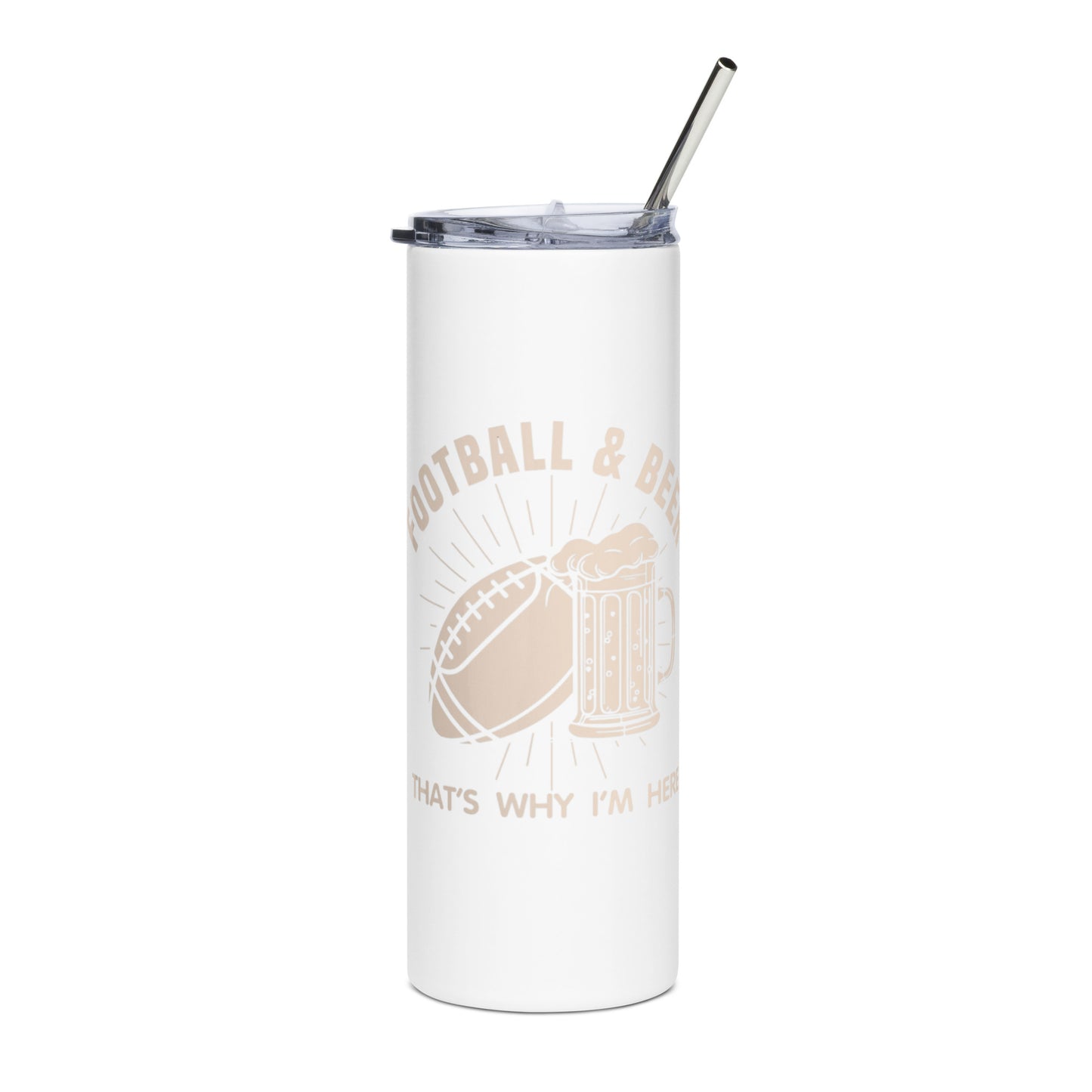 Football and Beer tumbler