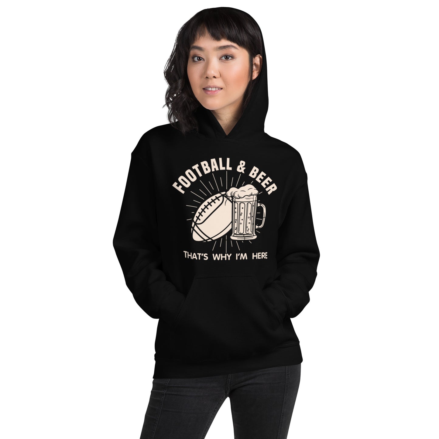 Football and Beer Hoodie