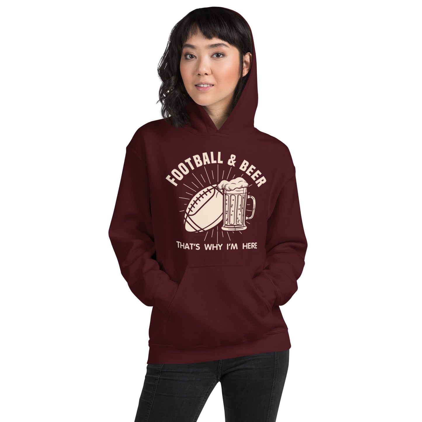 Football and Beer Hoodie