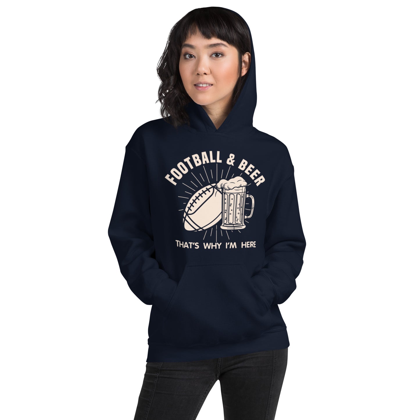 Football and Beer Hoodie